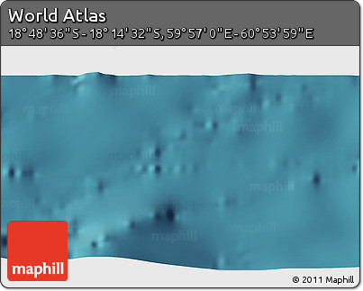 Satellite 3D Map of the Area around 18° 31' 34" S, 60° 25' 29" E