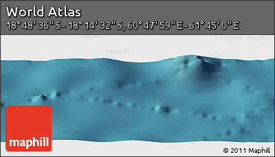 Satellite Panoramic Map of the Area around 18° 31' 34" S, 61° 16' 29" E