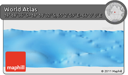 Physical Panoramic Map of the Area around 18° 31' 34" S, 65° 31' 30" E