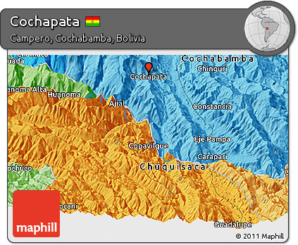 Political Panoramic Map of Cochapata