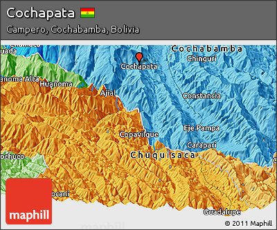Political Panoramic Map of Cochapata