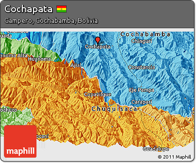 Political Panoramic Map of Cochapata
