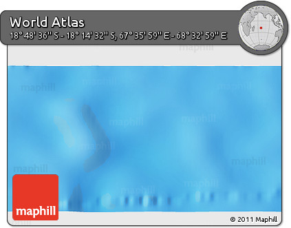 Physical 3D Map of the Area around 18° 31' 34" S, 68° 4' 29" E