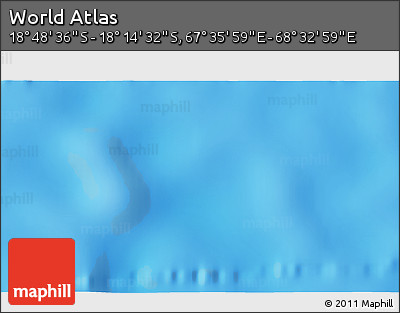 Physical 3D Map of the Area around 18° 31' 34" S, 68° 4' 29" E