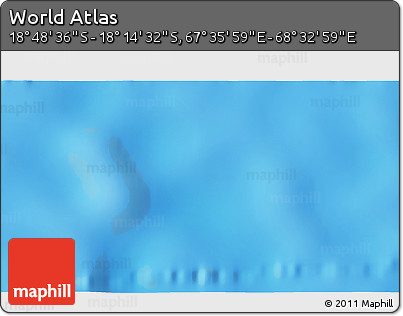 Physical 3D Map of the Area around 18° 31' 34" S, 68° 4' 29" E