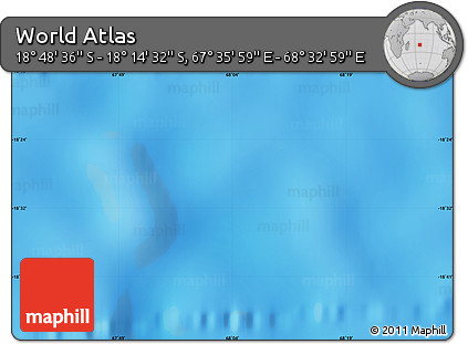 Physical Map of the Area around 18° 31' 34" S, 68° 4' 29" E