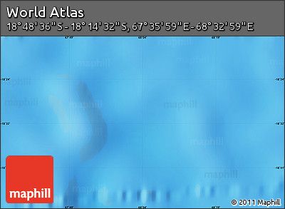 Physical Map of the Area around 18° 31' 34" S, 68° 4' 29" E