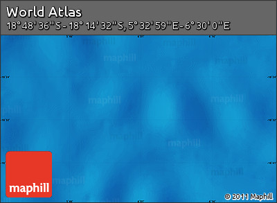 Physical Map of the Area around 18° 31' 34" S, 6° 1' 30" E