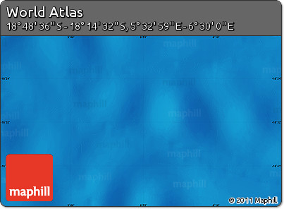 Physical Map of the Area around 18° 31' 34" S, 6° 1' 30" E