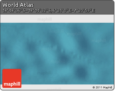 Satellite 3D Map of the Area around 18° 31' 34" S, 6° 52' 30" E