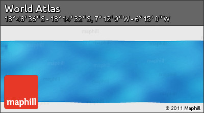 Physical Panoramic Map of the Area around 18° 31' 34" S, 6° 43' 29" W