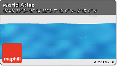Physical Panoramic Map of the Area around 18° 31' 34" S, 6° 43' 29" W