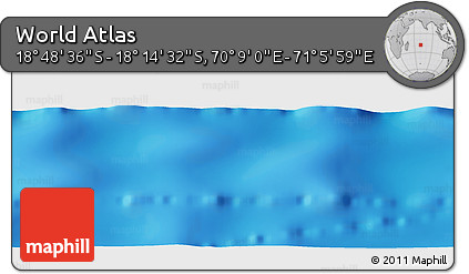 Physical Panoramic Map of the Area around 18° 31' 34" S, 70° 37' 30" E