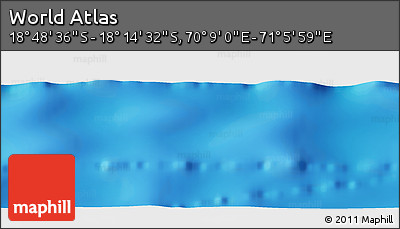 Physical Panoramic Map of the Area around 18° 31' 34" S, 70° 37' 30" E
