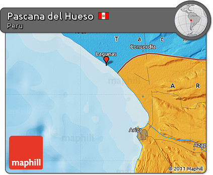 Political Map of Pascana Del Hueso