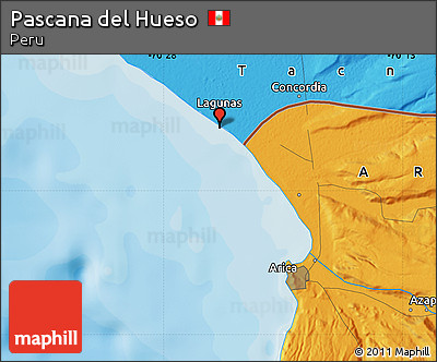 Political Map of Pascana Del Hueso