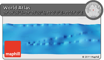 Physical Panoramic Map of the Area around 18° 31' 34" S, 71° 28' 29" E