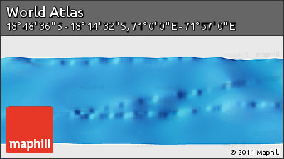 Physical Panoramic Map of the Area around 18° 31' 34" S, 71° 28' 29" E