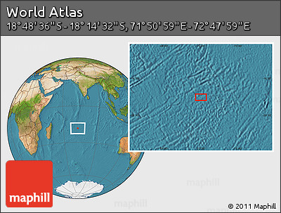 Satellite Location Map of the Area around 18° 31' 34" S, 72° 19' 29" E