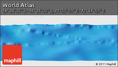 Physical Panoramic Map of the Area around 18° 31' 34" S, 72° 19' 29" E