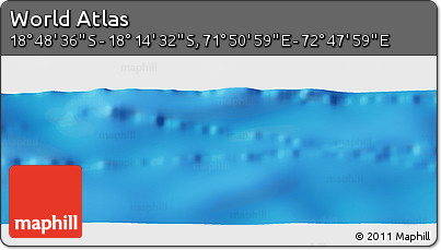Physical Panoramic Map of the Area around 18° 31' 34" S, 72° 19' 29" E