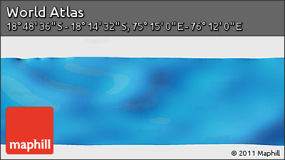 Physical Panoramic Map of the Area around 18° 31' 34" S, 75° 43' 29" E
