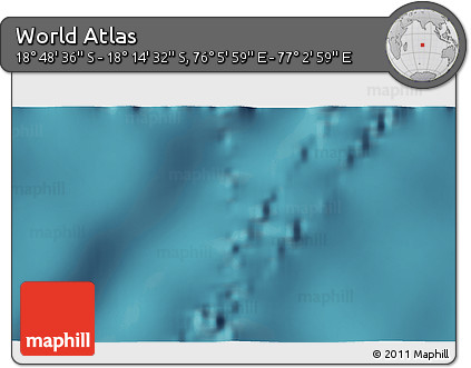 Satellite 3D Map of the Area around 18° 31' 34" S, 76° 34' 29" E
