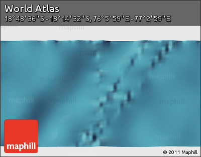 Satellite 3D Map of the Area around 18° 31' 34" S, 76° 34' 29" E
