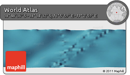 Satellite Panoramic Map of the Area around 18° 31' 34" S, 76° 34' 29" E