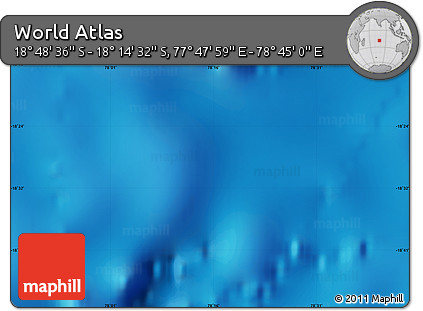 Physical Map of the Area around 18° 31' 34" S, 78° 16' 30" E