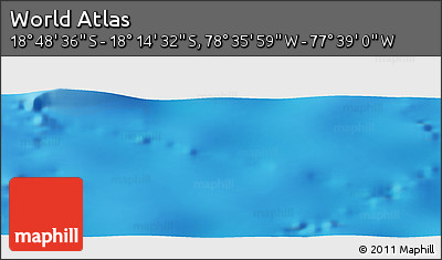 Physical Panoramic Map of the Area around 18° 31' 34" S, 78° 7' 30" W