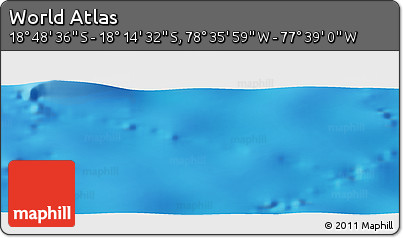 Physical Panoramic Map of the Area around 18° 31' 34" S, 78° 7' 30" W