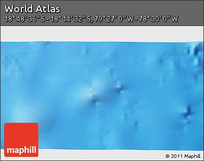 Physical 3D Map of the Area around 18° 31' 34" S, 78° 58' 29" W