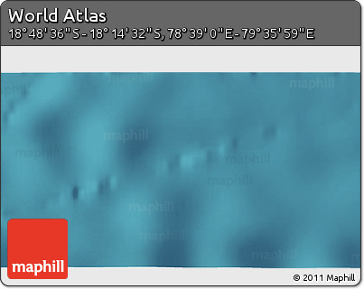 Satellite 3D Map of the Area around 18° 31' 34" S, 79° 7' 30" E