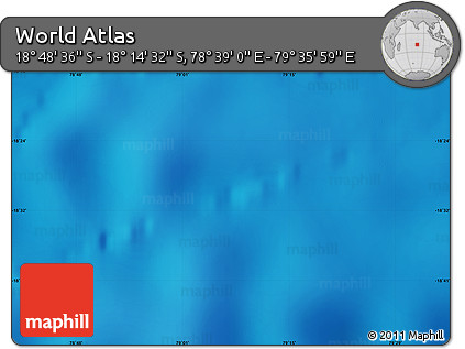 Physical Map of the Area around 18° 31' 34" S, 79° 7' 30" E