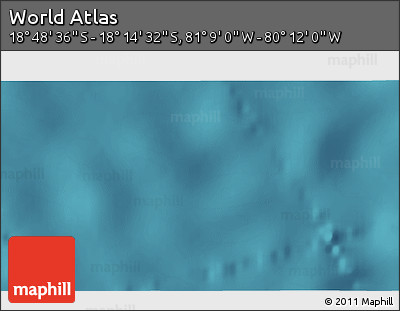 Satellite 3D Map of the Area around 18° 31' 34" S, 80° 40' 30" W