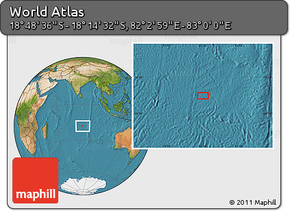 Satellite Location Map of the Area around 18° 31' 34" S, 82° 31' 30" E