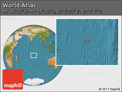 Satellite Location Map of the Area around 18° 31' 34" S, 82° 31' 30" E