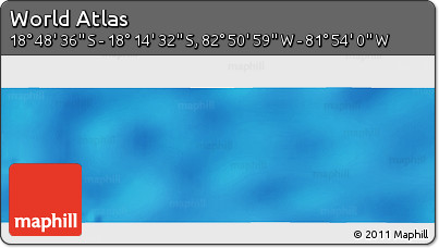 Shaded Relief Panoramic Map of the Area around 18° 31' 34" S, 82° 22' 30" W