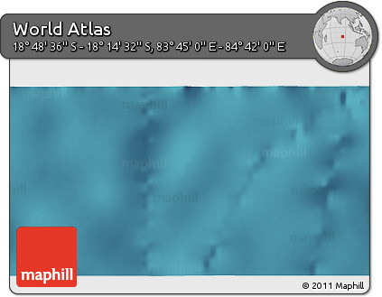 Satellite 3D Map of the Area around 18° 31' 34" S, 84° 13' 29" E