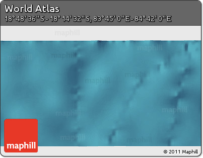 Satellite 3D Map of the Area around 18° 31' 34" S, 84° 13' 29" E
