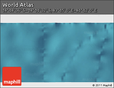 Satellite 3D Map of the Area around 18° 31' 34" S, 84° 13' 29" E