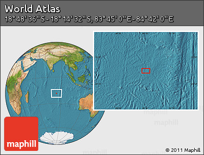Satellite Location Map of the Area around 18° 31' 34" S, 84° 13' 29" E
