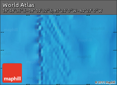 Physical Map of the Area around 18° 31' 34" S, 84° 55' 30" W