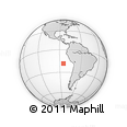 Outline Map of the Area around 18° 31' 34" S, 84° 55' 30" W, rectangular outline