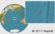 Satellite Location Map of the area around 18° 31' 34" S, 85° 4' 29" E