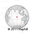 Outline Map of the Area around 18° 31' 34" S, 88° 28' 29" E, rectangular outline