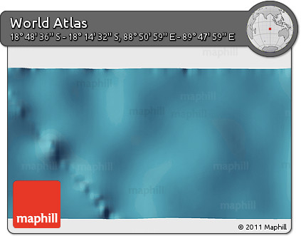 Satellite 3D Map of the Area around 18° 31' 34" S, 89° 19' 29" E