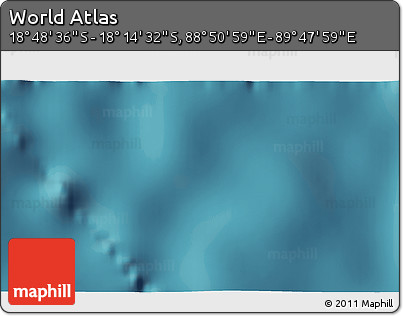 Satellite 3D Map of the Area around 18° 31' 34" S, 89° 19' 29" E