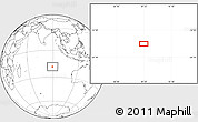 Blank Location Map of the area around 18° 31' 34" S, 89° 19' 29" E